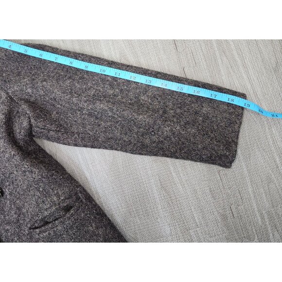 Vintage Girls Braetan Kids Gray Wool Velvet Coat Jacket Size 10 USA Union Made - Picture 13 of 13